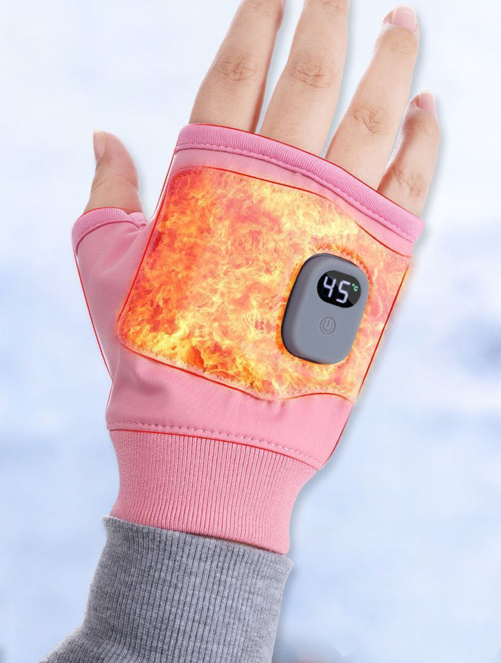 Fingerlösa värmehandskar med display