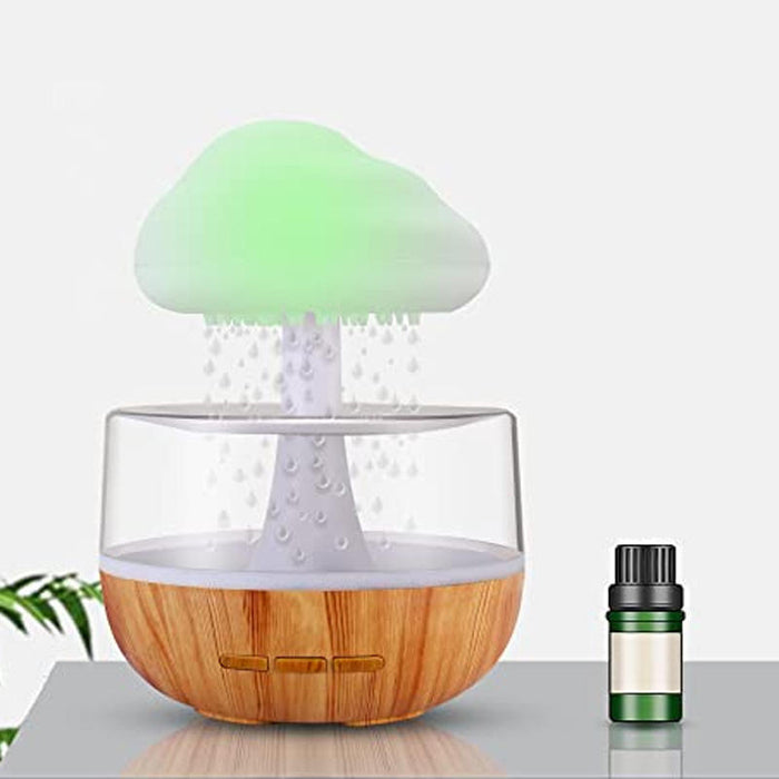 Myslunda Aroma diffuser som regnmoln – luftfuktare och nattlampa i ett