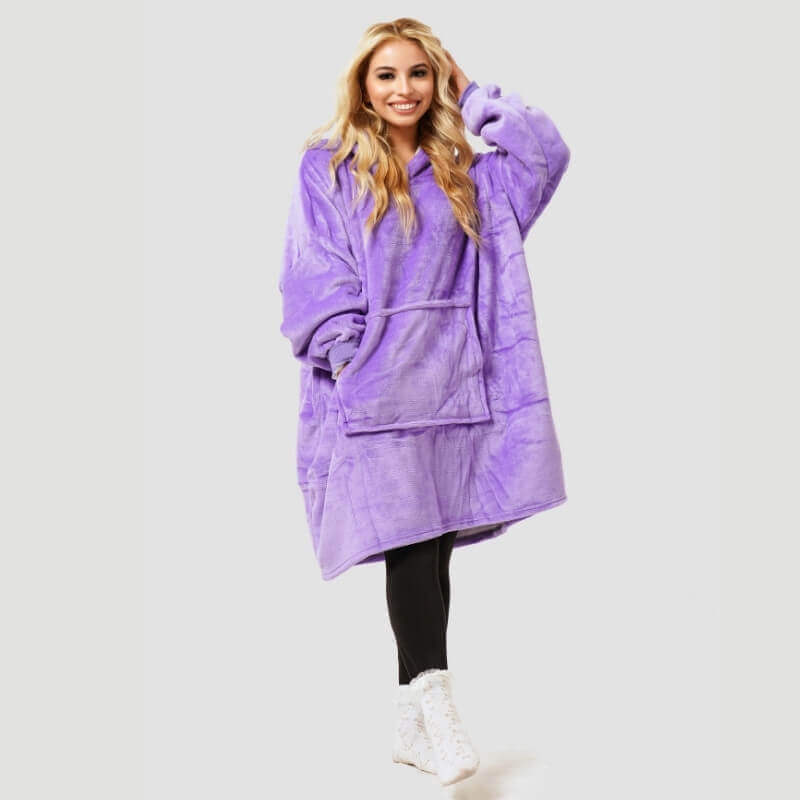 Filthoodie med sherpafoder – oversize och supermysig