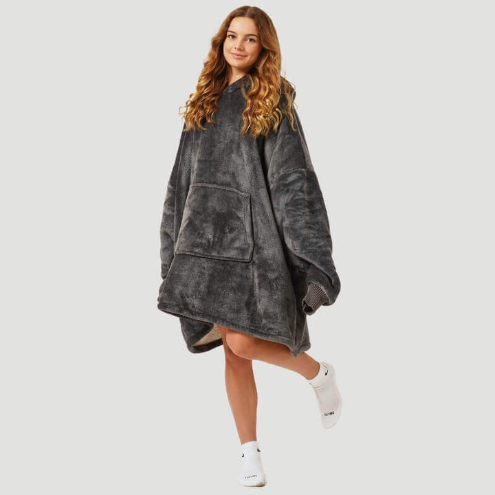 Filthoodie med sherpafoder – oversize och supermysig