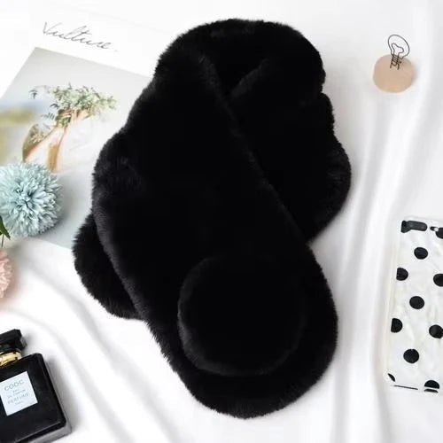 Myslunda™ Mjuk loopscarf i fuskpäls – varm och lyxig på kalla dagar