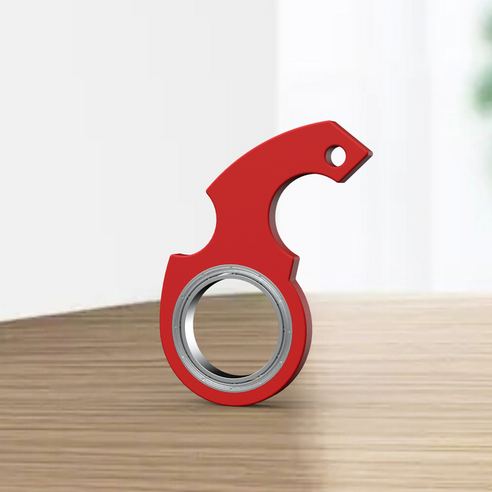Myslunda Fidget spinner-nyckelring med flasköppnare