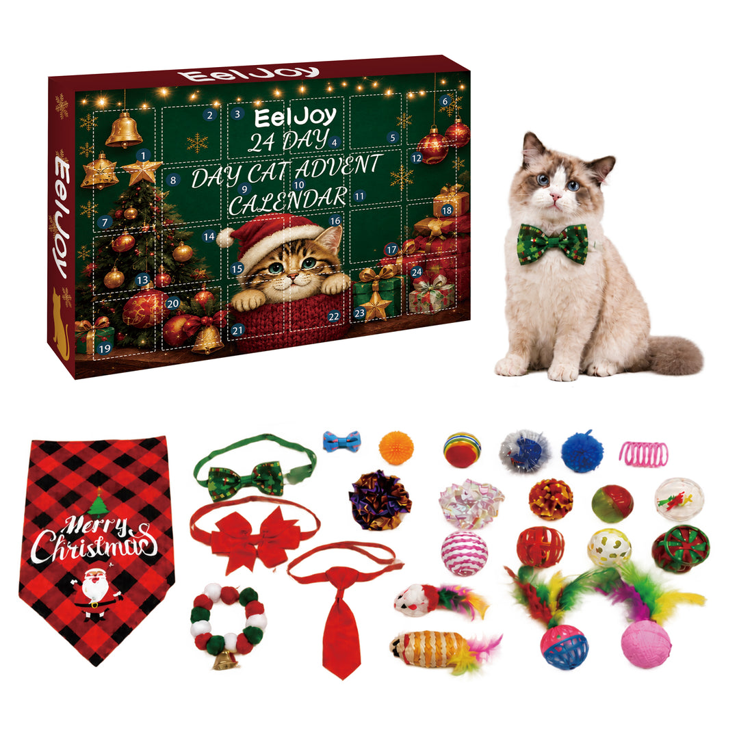 Adventskalender för katter med leksaker