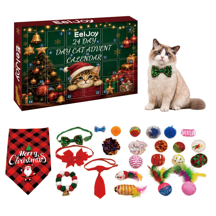 Adventskalender för katter med leksaker