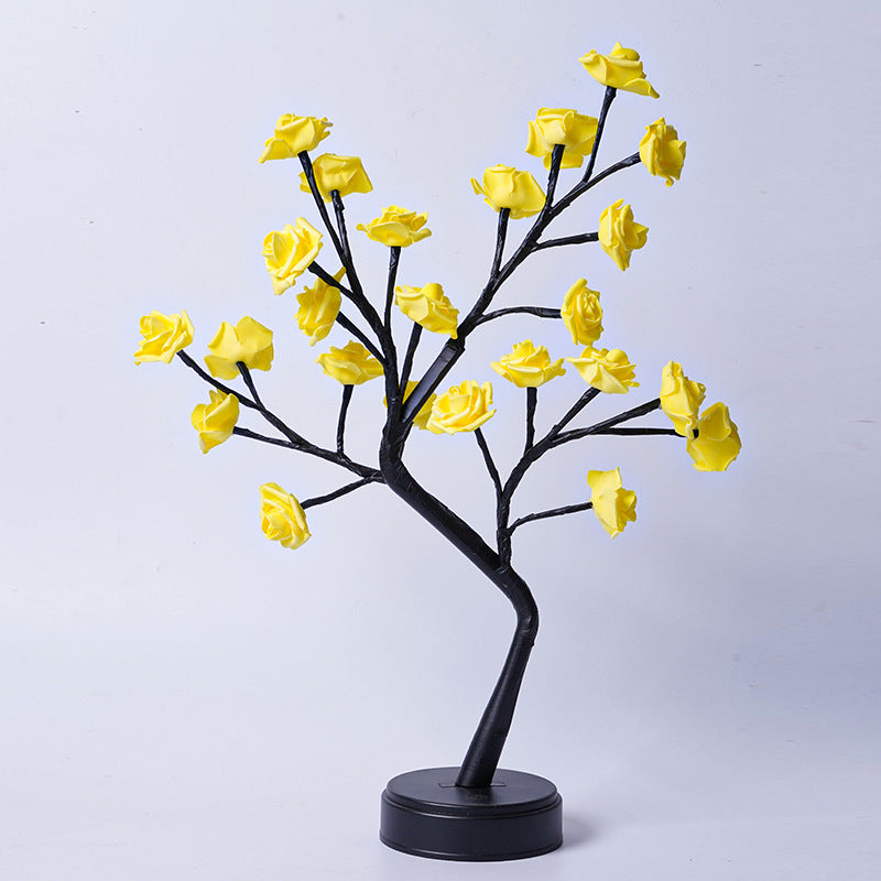 Roslampa med LED – dekorativ nattlampa som present