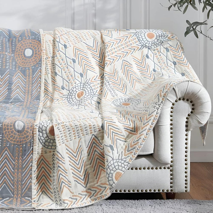 Elegant Vändbar Filt Mångsidig Soffa och sängroom Accent