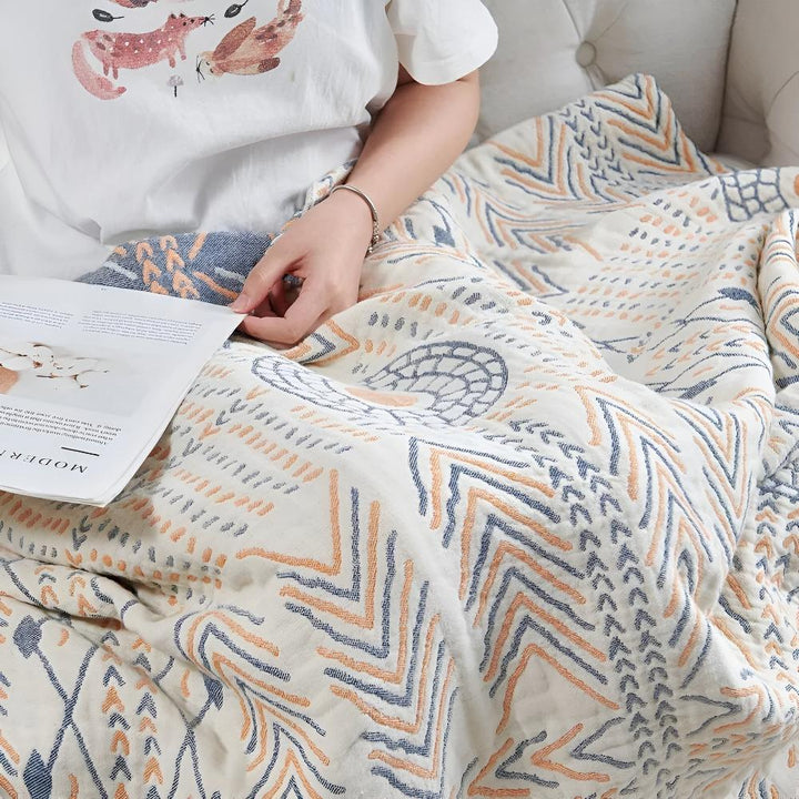 Elegant Vändbar Filt Mångsidig Soffa och sängroom Accent