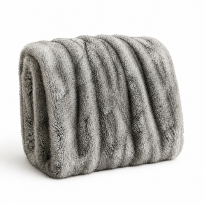 Myslunda™ Fluffig filt i fuskpäls med förstärkta kanter