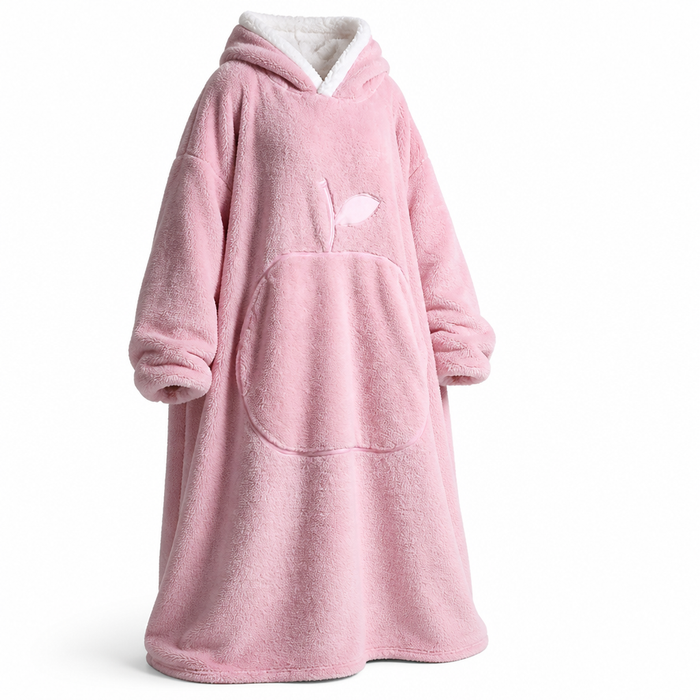 Myslunda™ Oversize filthoodie i sherpafleece med ärmar och ficka