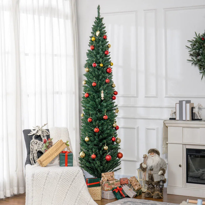 Myslunda Grön smal julgran 240 cm utan belysning