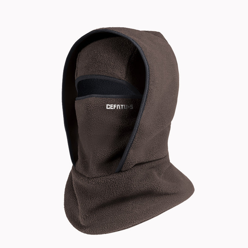 Balaklava i fleece med öppning för ögonen