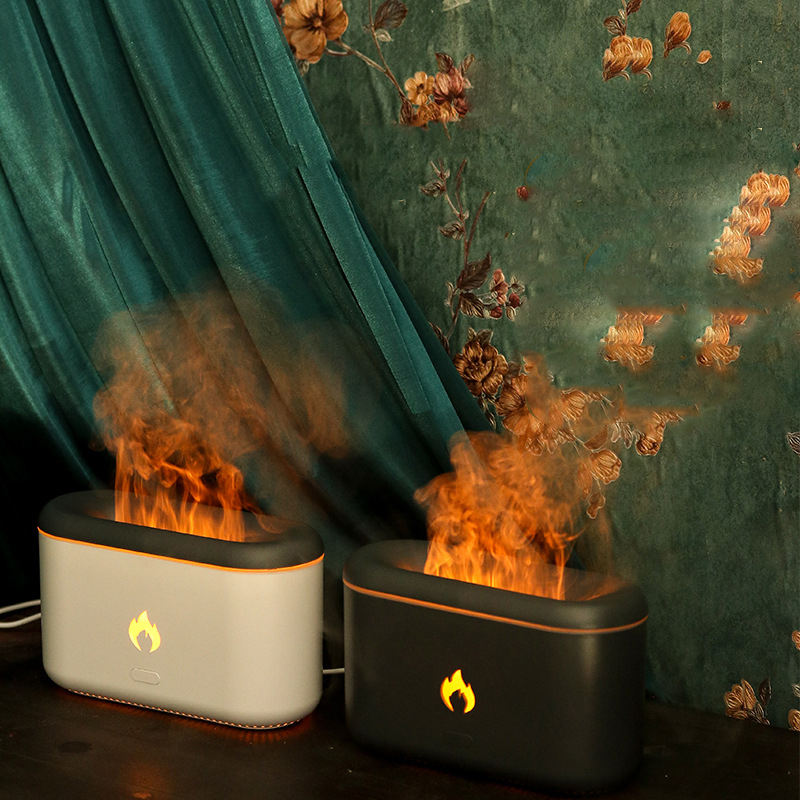 3D vulkan diffuser 300 ml med ultraljud i vitt eller svart
