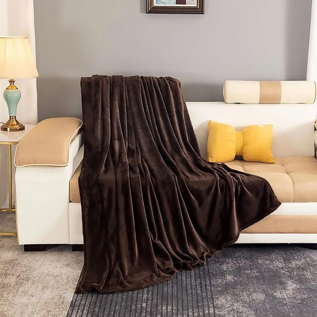 Fleece Konstpäls Supermjuk Pläd för soffa och säng Plysch Lätt Uppvärmd