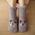 Myslunda™ Söta björnsockor i mjuk fleece med halkskydd