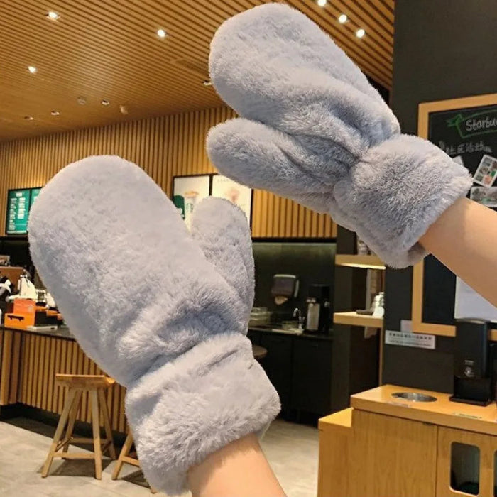 Myslunda™ Fluffiga vantar i plysch med tjockt foder för kalla dagar