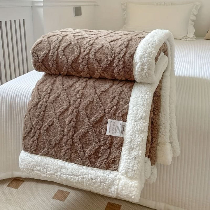 Mjuk Komfort Filt för Säng, Soffa, och Resa