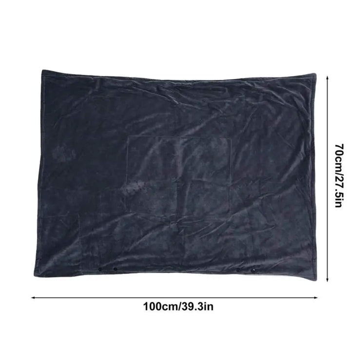 Elektrisk Värmande Uppvärmd pläd Över och Under Filt Poncho med Fleece