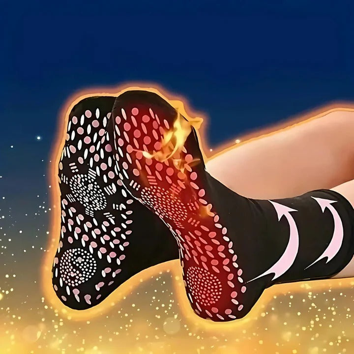 Termosockor i femparsförpackning med turmalin