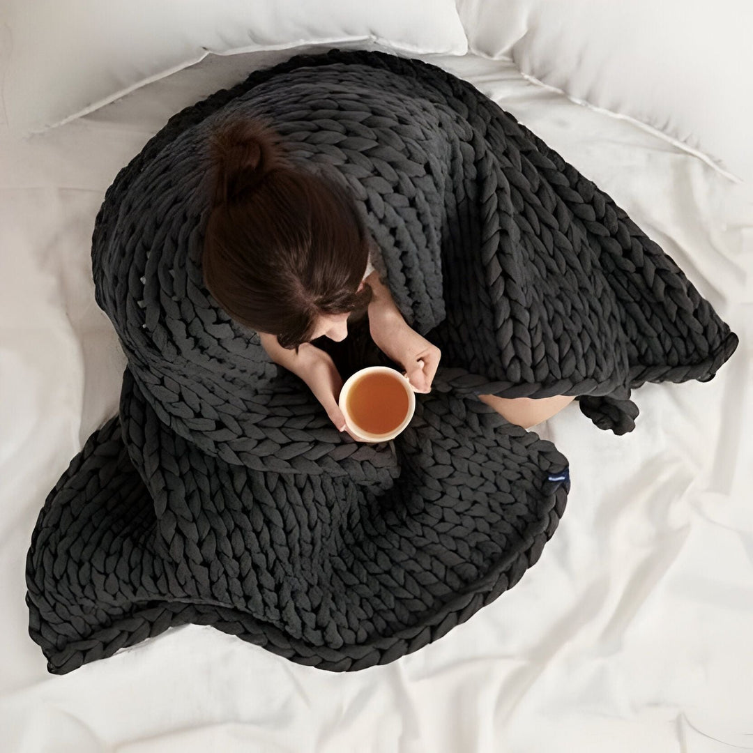 Mysig Fleece Filt för Winters
