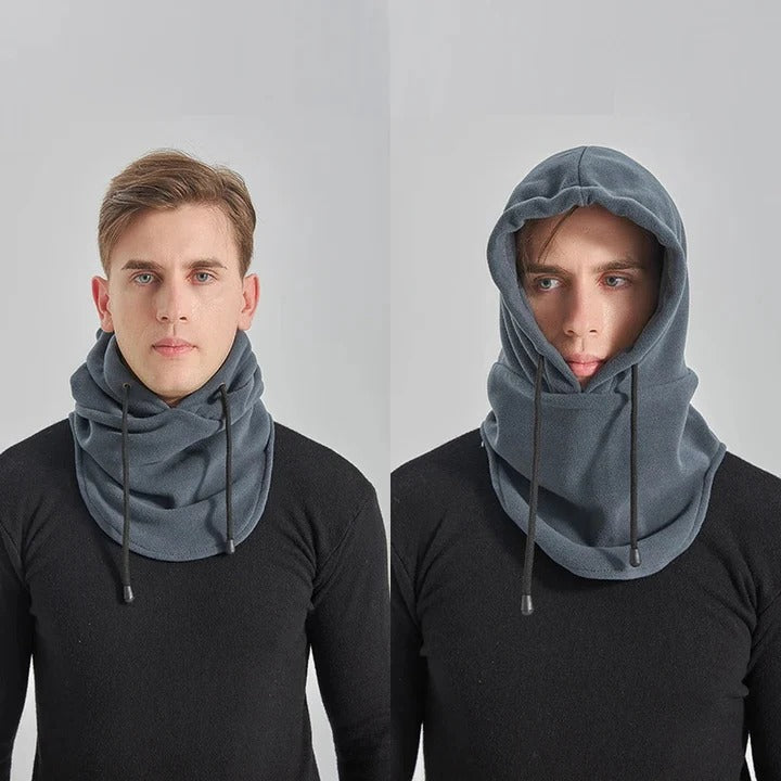 Balaklava i fleece och skidhuva med justerbar passform