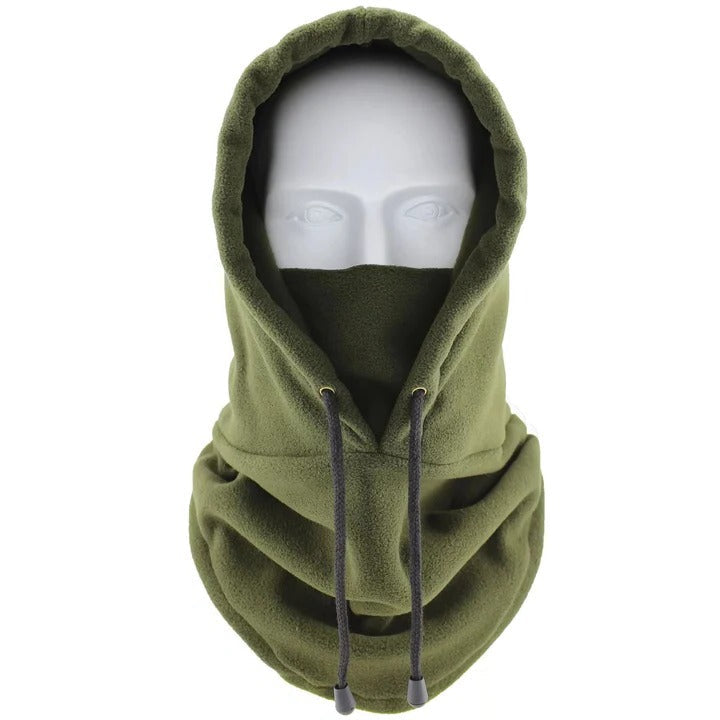 Balaklava i fleece och skidhuva med justerbar passform