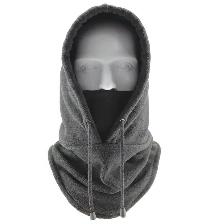 Balaklava i fleece och skidhuva med justerbar passform