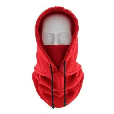 Balaklava i fleece och skidhuva med justerbar passform