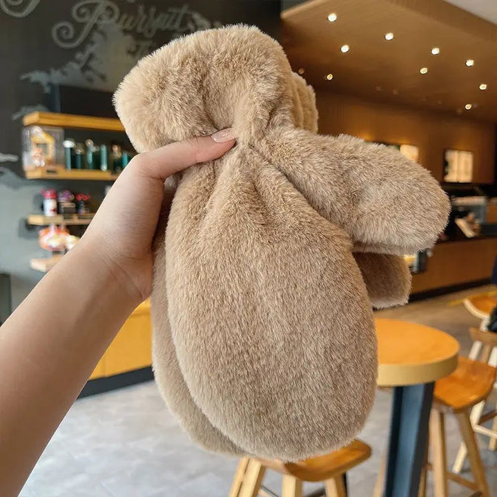 Myslunda™ Fluffiga vantar i plysch med tjockt foder för kalla dagar