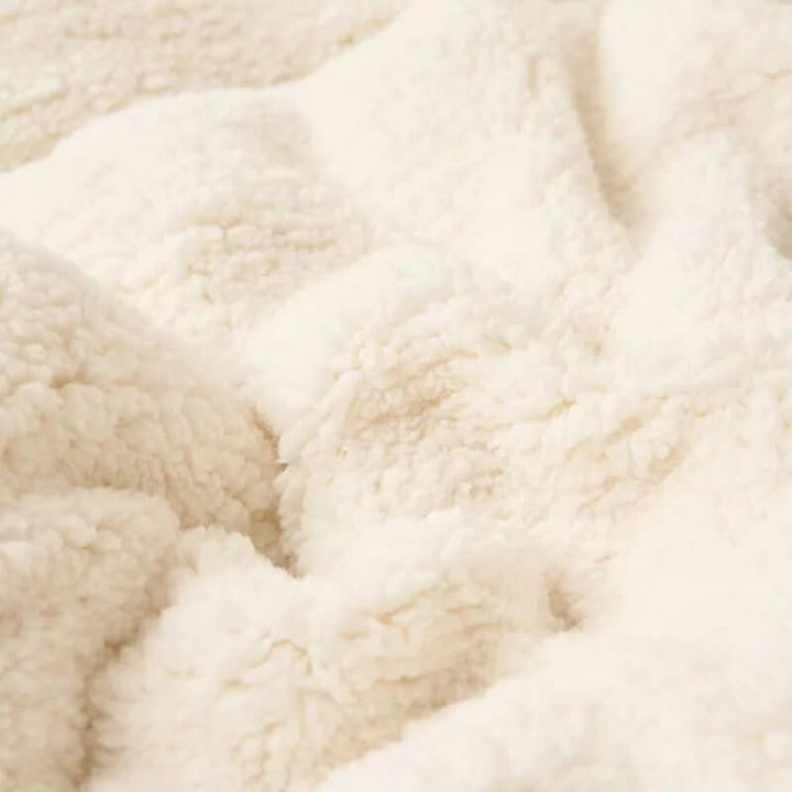 Vändbar Sherpa-fleece Filt för Säng och Soffa