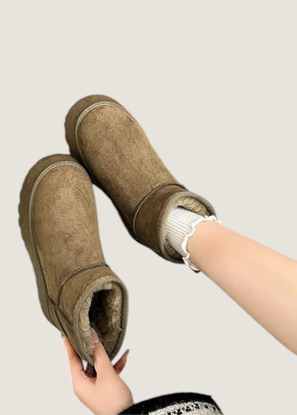 Myslunda™ Fodrade vinterkängor unisex med halkfri sula