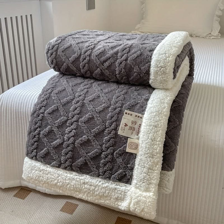 Mjuk Komfort Filt för Säng, Soffa, och Resa