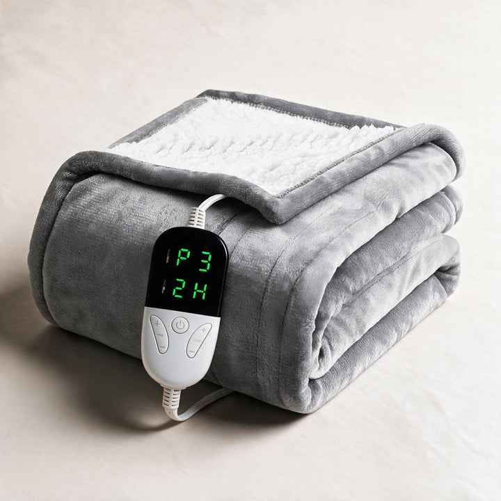 Myslunda™ Värmefilt i sherpa med sex värmelägen och timer