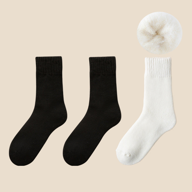 Fodrade värmestrumpor unisex med mjukt fleecefoder, 3 par