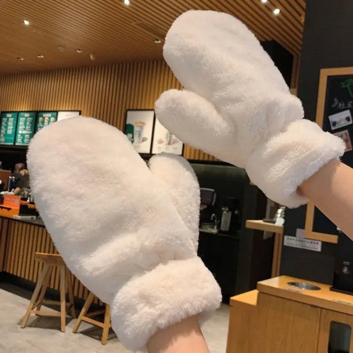 Myslunda™ Fluffiga vantar i plysch med tjockt foder för kalla dagar